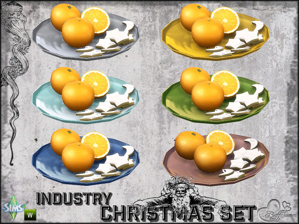 Sims 4 — X-Mas Industry Plate by BuffSumm — Part of the *Industry Series*