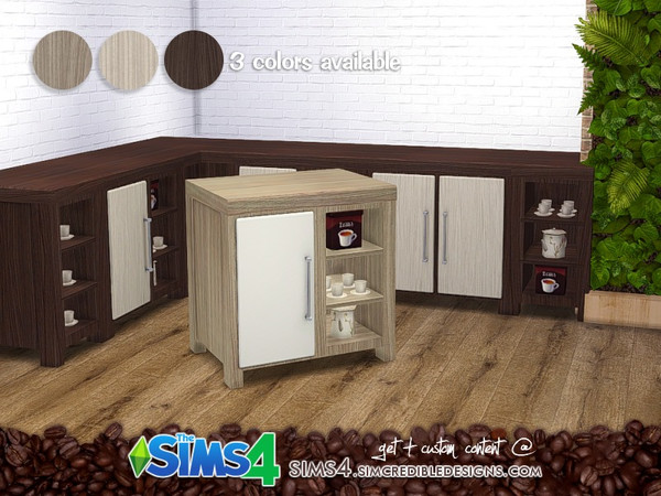 Sims 4 — cafeteria counter 2 by SIMcredible! — by SIMcredibledesigns.com available at TSR __________________ * 3 colors