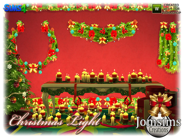 Sims 4 — Christmas light set by jomsims — And to finish with the theme, Christmas. For this year. Some have asked me, so