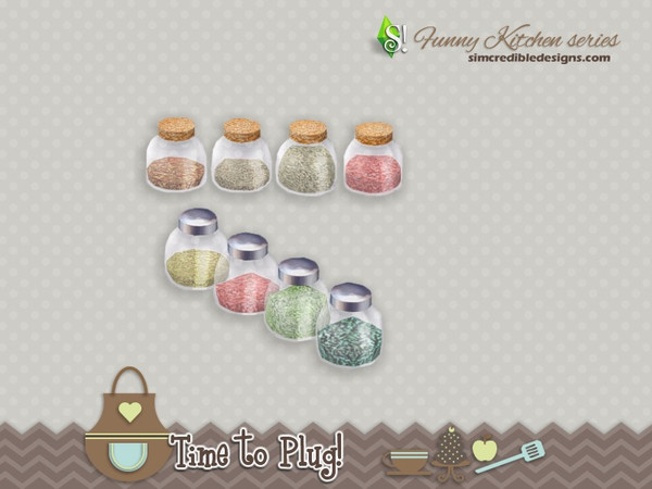 Sims 4 — Funny kitchen - Time to Plug Extra - spice by SIMcredible! — by SIMcredibledesigns.com available at TSR