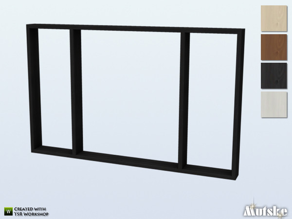 Sims 4 — Cedar Window Counter 3x1 by Mutske — This window is part of the Cedar Constructionset. Made by Mutske. 