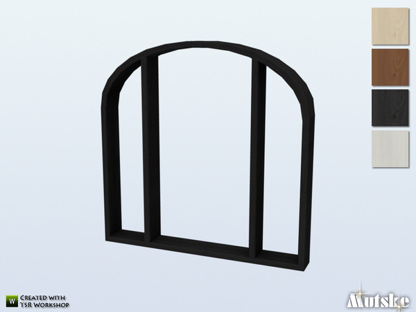 Sims 4 — Cedar Window Counter Round 2x1 by Mutske — This window is part of the Cedar Constructionset. Made by Mutske. 
