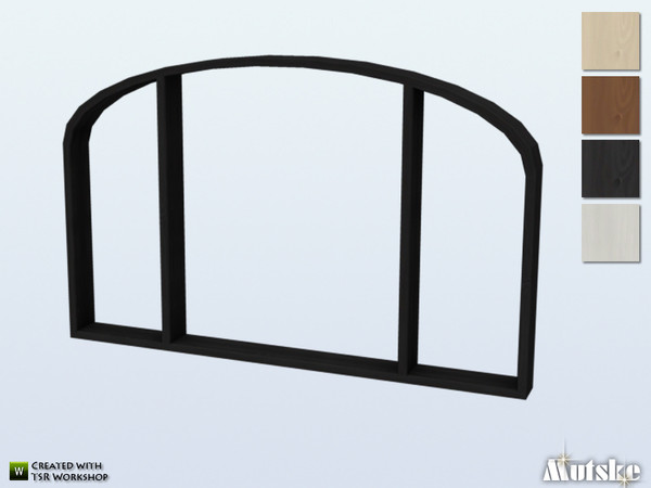 Sims 4 — Cedar Window Counter Round 3x1 by Mutske — This window is part of the Cedar Constructionset. Made by Mutske. 