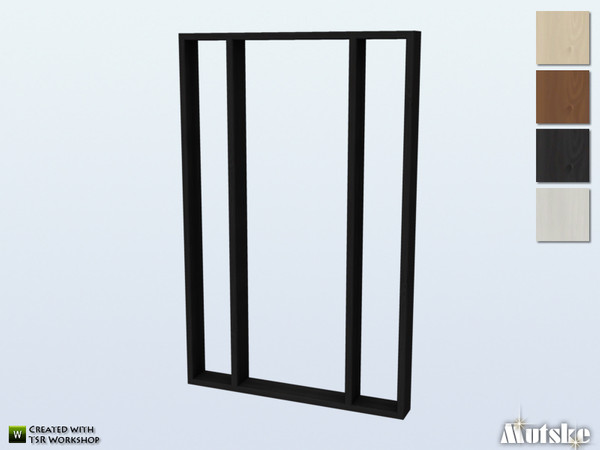 Sims 4 — Cedar Window Tall B 3x1 by Mutske — This window is part of the Cedar Constructionset. Made by Mutske. 