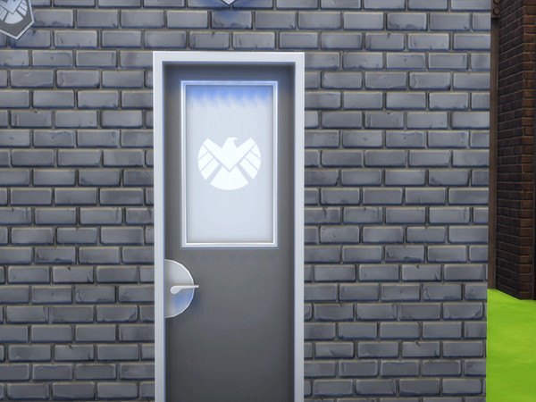 Sims 4 — SHIELD Door by filo40002 — Strategic Homeland Intervention, Enforcement and Logistics Division: S.H.I.E.L.D. is