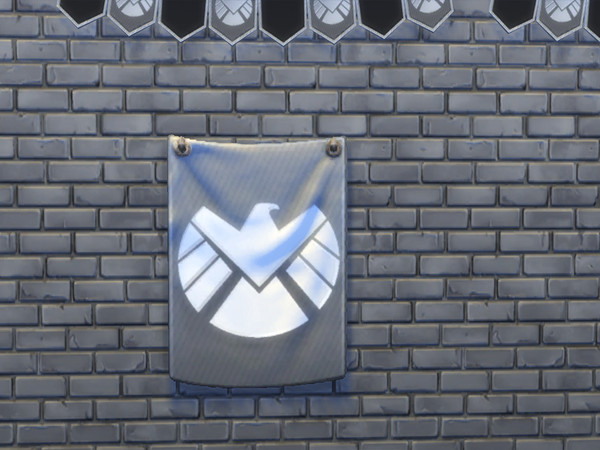 Sims 4 — SHIELD Flag by filo40002 — Strategic Homeland Intervention, Enforcement and Logistics Division: S.H.I.E.L.D. is