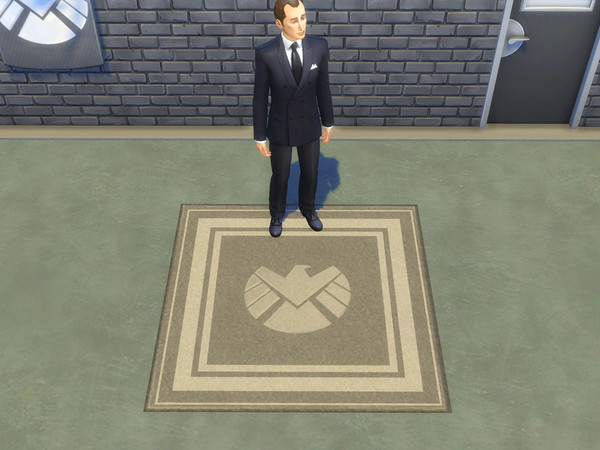 Sims 4 — SHIELD Rug by filo40002 — Strategic Homeland Intervention, Enforcement and Logistics Division: S.H.I.E.L.D. is a