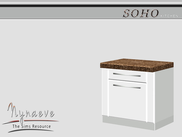 Sims 3 — Soho Kitchen Counter by NynaeveDesign — Soho Kitchen - Kitchen Counter Located in: Surfaces - Counters Price:
