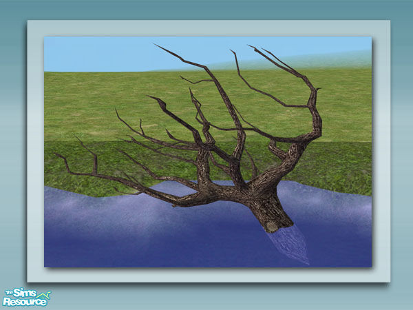 Sims 2 — Dead Tree - Mesh by Shakeshaft — Part of a set of plants and decorations to bring your ponds to life, all