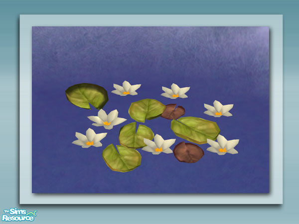 Sims 2 — Water Lillies - Mesh by Shakeshaft — Part of a set of plants and decorations to bring your ponds to life, all