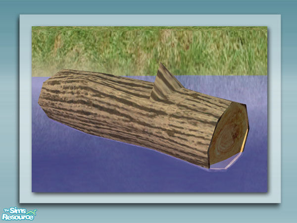 Sims 2 — Floating Log - Recol 02 by Shakeshaft — Part of a set of plants and decorations to bring your ponds to life, all