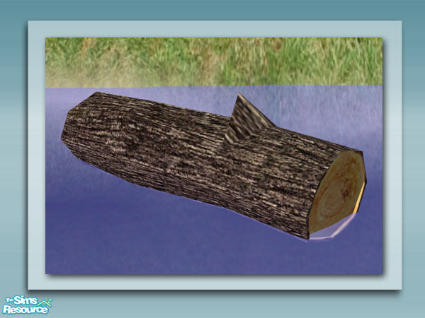 Sims 2 — Floating Log - Recol 01 by Shakeshaft — Part of a set of plants and decorations to bring your ponds to life, all