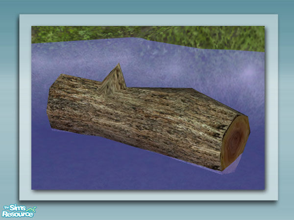 Sims 2 — Floating Log -  Mesh by Shakeshaft — Part of a set of plants and decorations to bring your ponds to life, all