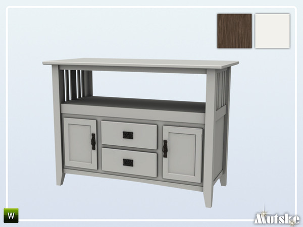 Sims 4 — Hunt Sideboard TV by Mutske — Part of the Hunt Livingroom. Made by Mutske. 