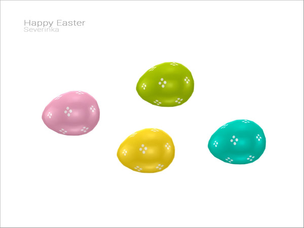 Sims 4 — [Happy Easter] - egg by Severinka_ — Easter egg From the set 'Happy Easter' Build/Buy category: Decor / Clutter