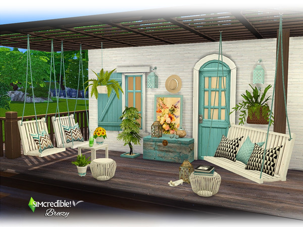 Sims 4 — Breezy [web transfer] by SIMcredible! — Spring is here. Sun is shining, birds are singing, a sweet windy