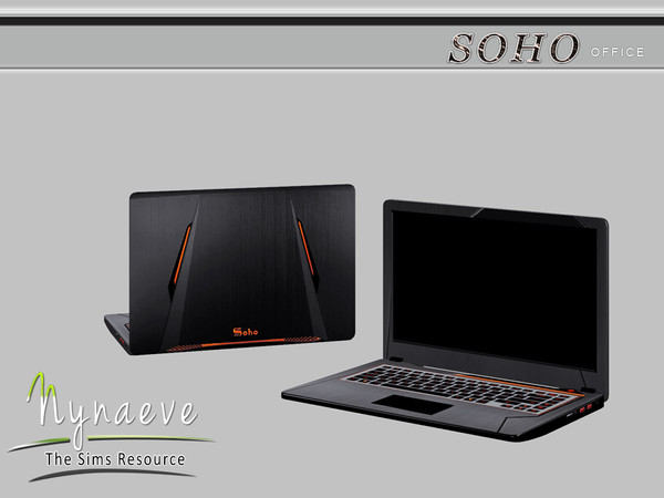 Sims 3 — Soho Laptop by NynaeveDesign — Soho Office - Laptop Located in: Electronics - Computers Price: 3000 Tiles: 1x1