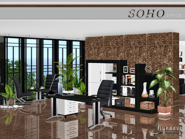 Sims 3 — Soho Office by NynaeveDesign — Furnishing a modern office is a fun way to make a work space that reflects your