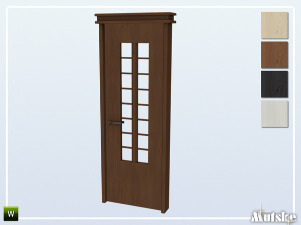 Sims 4 — Matrix Door Glass 1x1 by Mutske — This door is part of the Matrix Constructionset. Made by Mutske@TSR. 