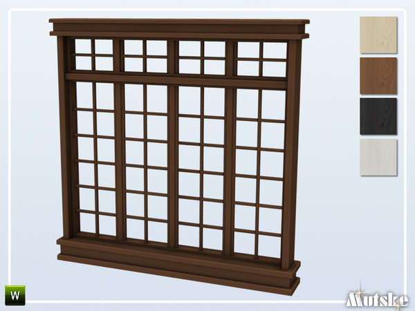 Sims 4 — Matrix Window Counter 3x1 by Mutske — This window is part of the Matrix Constructionset. Made by Mutske@TSR. 