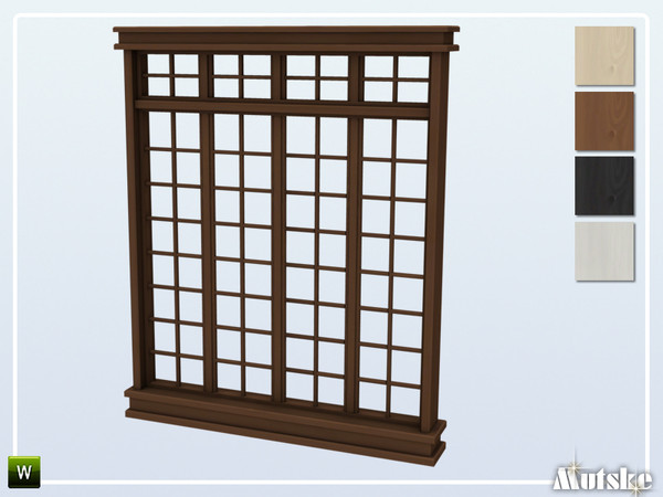Sims 4 — Matrix Window Middle 2x1 by Mutske — This window is part of the Matrix Constructionset. Made by Mutske@TSR. 