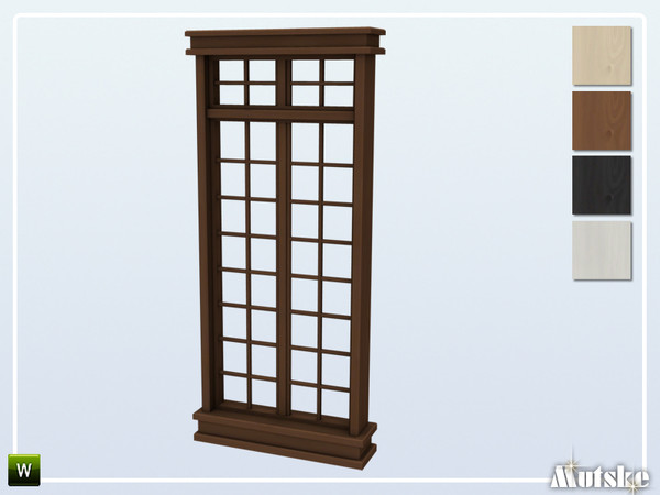 Sims 4 — Matrix Window Middle Single 2x1 by Mutske — This window is part of the Matrix Constructionset. Made by