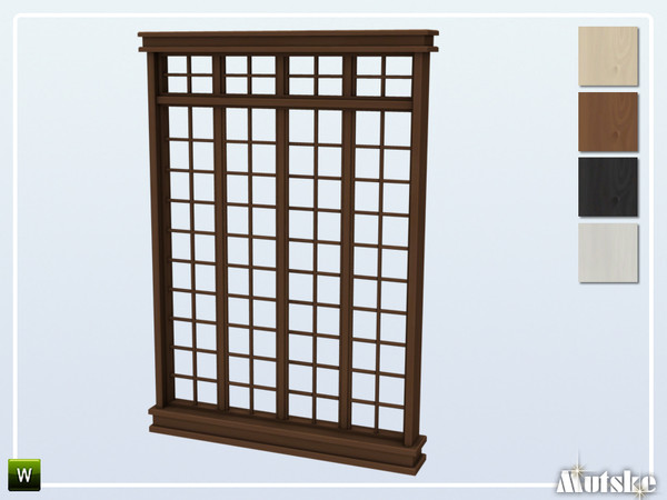 Sims 4 — Matrix Window Tall 3x1 by Mutske — This window is part of the Matrix Constructionset. Made by Mutske@TSR. 