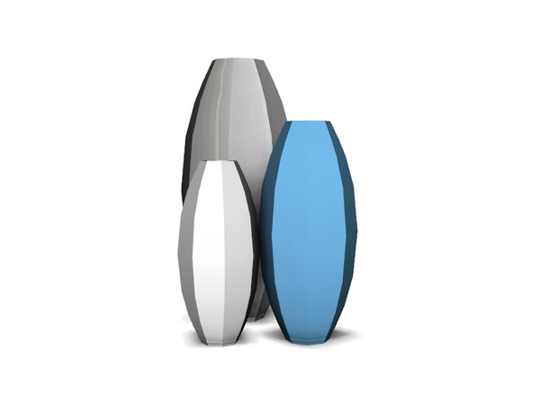 Sims 4 — Futuristic Dining Vases by Angela — Futuristic Dining Vases. Deco Only! Made by Angela@TSR (2017)