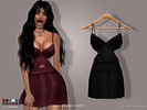 Sims 4 — Set81- HEIDI Summer Dress by Cleotopia — This very basic dress features a cute front wrap effect and has an own