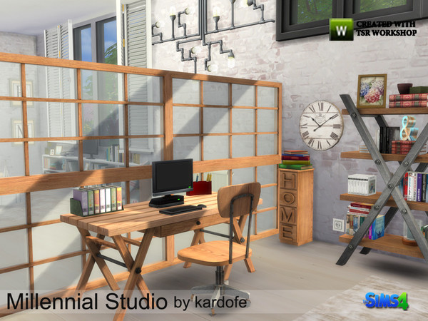 Sims 4 — kardofe_Millennial Studio by kardofe — Following the Millennial line, for the young sims, now an industrial
