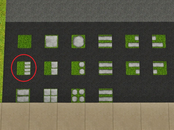 Sims 3 — Grass Four Rectangles by Prickly_Hedgehog — Luscious grass with four rectangular tiles