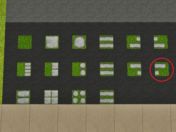 Sims 3 — Grass Imbricated Right by Prickly_Hedgehog — Luscious grass with two overlapping tiles ending on the right