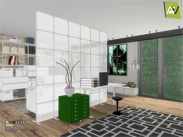 Sims 4 — Iatorx Office by ArtVitalex — - Iatorx Office - ArtVitalex@TSR, Jun 2017 - All objects three has a different