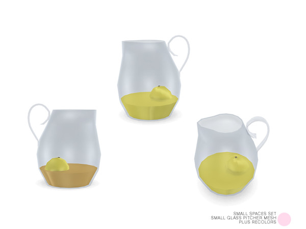 Sims 4 — Small Glass Pitcher Mesh by DOT — Small Glass Pitcher Mesh by DOT of The Sims Resource
