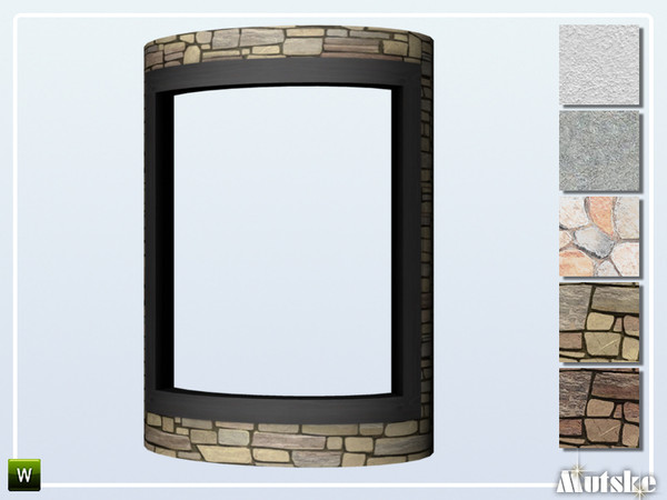 Sims 4 — Hampton Window Mid Wall 3x1 by Mutske — Part of the Hampton Constructionset. Made by Mutske@TSR. TSRAA. 