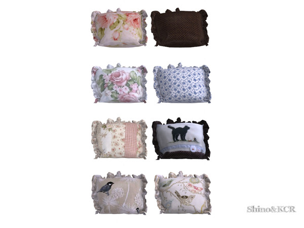 Sims 4 — Shabby Chic Dining - Pillow Single by ShinoKCR — A Sample of Shabby Chic Furniture for your Simmies! find it in