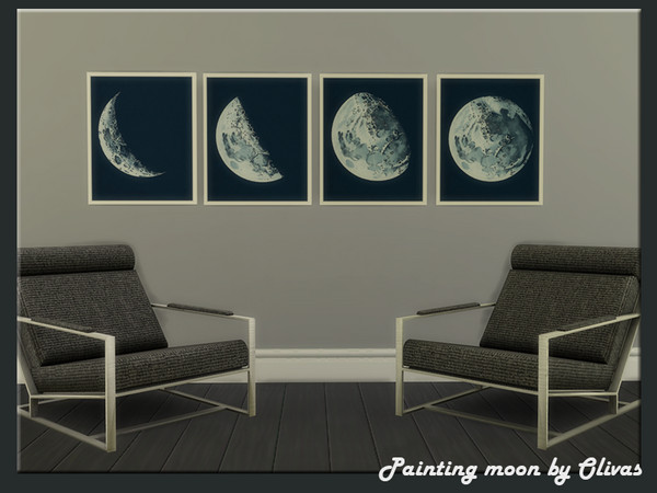 Sims 4 — Set Space by olivas2 — Created for: The Sims 4 New mesh One painting - 4 repaints. Two pictures in the set Mesh
