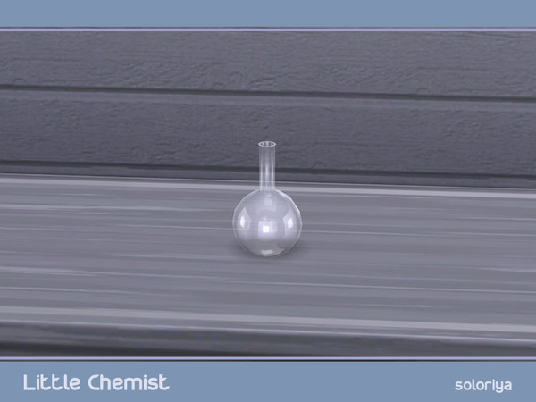 Sims 4 — Little Chemist Glass Beaker by soloriya — Round glass beaker. Part of Little Chemist set. 1 color variation.