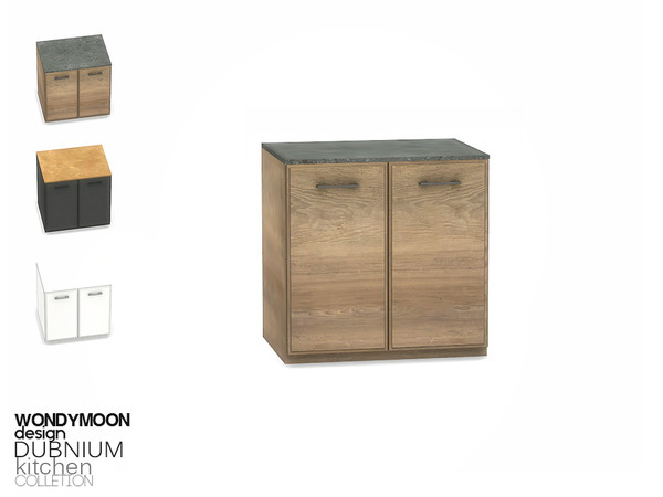 Sims 4 — Dubnium Counter II by wondymoon — - Dubnium Kitchen - Counter II - Wondymoon|TSR - Creations'2017