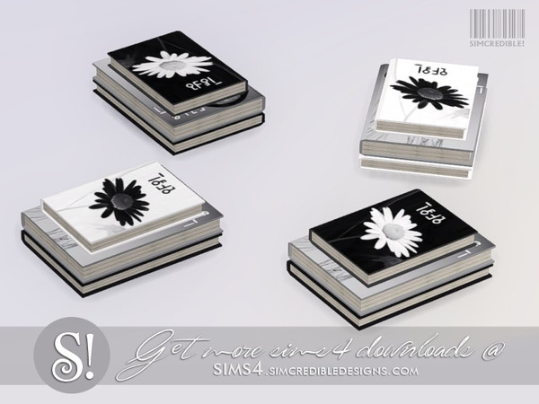 Sims 4 — Dual Channel books by SIMcredible! — by SIMcredibledesigns.com available at TSR 4 colors variations