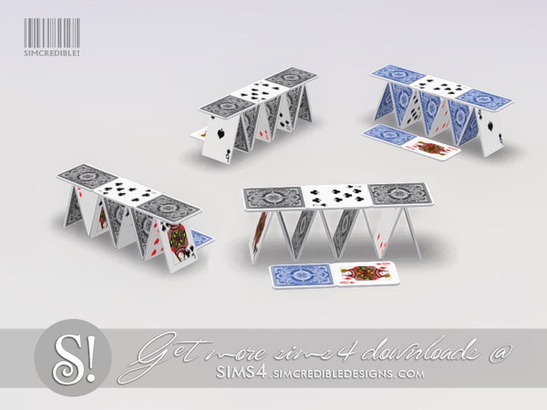 Sims 4 — Dual channel cards by SIMcredible! — by SIMcredibledesigns.com available at TSR 2 colors variations
