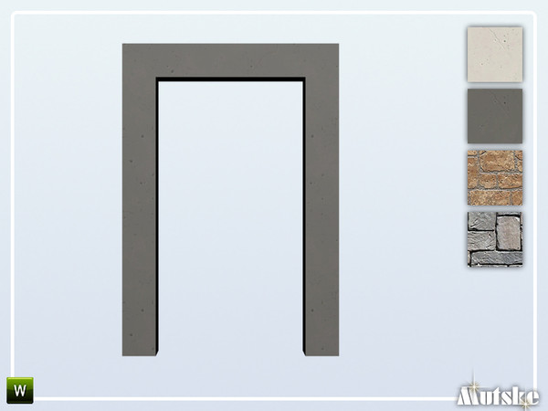 Sims 4 — Nome Arch 2x1 by Mutske — Part of the Nome Constructionset. Made by Mutske@TSR. 