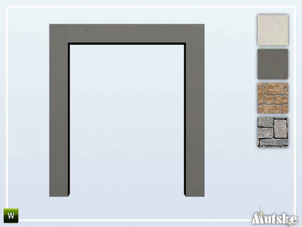 Sims 4 — Nome Arch 3x1 by Mutske — Part of the Nome Constructionset. Made by Mutske@TSR. 