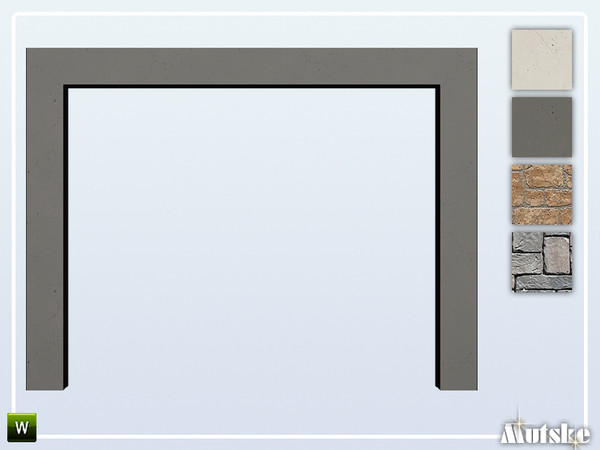 Sims 4 — Nome Arch 4x1 by Mutske — Part of the Nome Constructionset. Made by Mutske@TSR. 