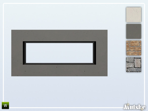 Sims 4 — Nome Window Privat 3x1 by Mutske — Part of the Nome Constructionset. Made by Mutske@TSR. 