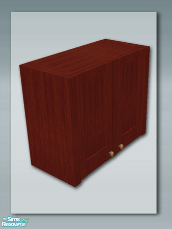 Sims 2 — Rustic Kitchen - Wall Unit by Shakeshaft — Part of a Rustic style kitchen set with 13 new meshes and 6