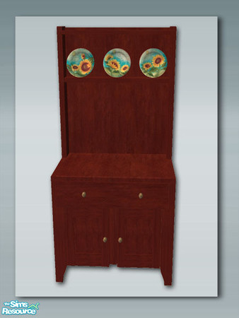 Sims 2 — Rustic Kitchen - Dresser Counter by Shakeshaft — Part of a Rustic style kitchen set with 13 new meshes and 6