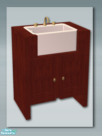 Sims 2 — Rustic Kitchen - Butler Sink by Shakeshaft — Part of a Rustic style kitchen set with 13 new meshes and 6