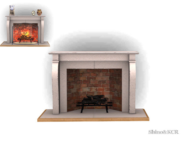Sims 4 — Dining PB - Fireplace by ShinoKCR — Diningroom Furniture inspired by Potterybarn