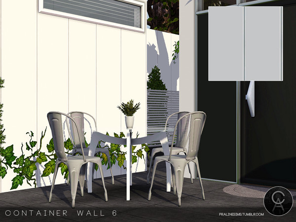 Sims 3 — Container Wall 6 by Pralinesims — By Pralinesims 